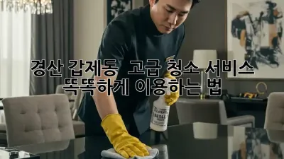 경산 갑제동 ✨ 고급 청소 서비스, 똑똑하게 이용하는 법 🧹